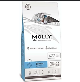 Molly Yavru Kedi Maması Tavuklu Kedi Maması 1 Kg