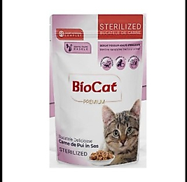 Biocat Sterilised Kısır Kedi Yaş Maması 85 Gr