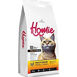 Homie Multi Color Tavuklu Yetişkin Kedi Maması 15 kg