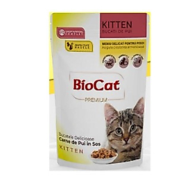 Biocat Delicate Menu Kitten Yavru Kedi Yaş Maması 85 Gr