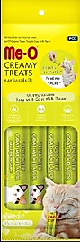 Me-O Creamy Treat Ton Balığı & Keçi Sütü Kedi Ödülü 4 x 15 Gr