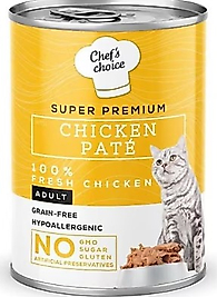 Chefs Choice Tavuk Etli Ezme Kedi Konseve Maması400gr