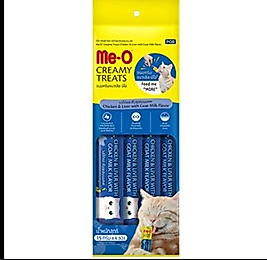 Meo Creamy Tavuk ve Ciğerli Keçi Sütlü Kedi Ödül Maması