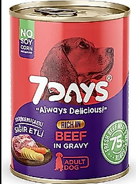 7 Days Sığır Etli Köpek Konservesi 415gr.