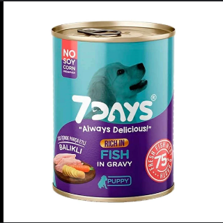 7 Days Pupy Balıklı Köpek Konservesi 413 gr.