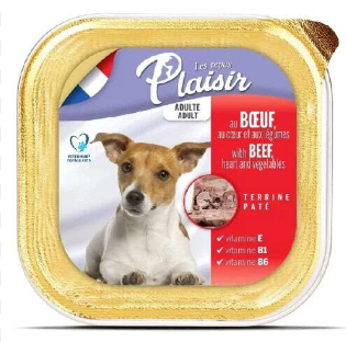 Plaisir Beef Biftek Etli Parçalı ve Soslu Köpek Konservesi 150 Gr