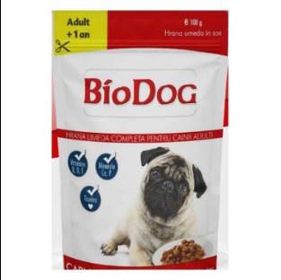 Biodog Beef and Chicken Adult Dog 100 Gr Köpek Yaş Mama Bio Cat&Dog
