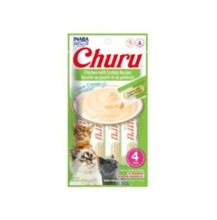 Inaba Churu Chicken With Scallop Recipe Cat Treats, 56 gr